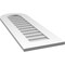 Ekena Millwork Round Top Surface Mount PVC Gable Vent: Non-Functional, w/ 3-1/2"W x 1"P Standard Frame, 14"W x 40"H GVPRT14X4001SN - alternate 4